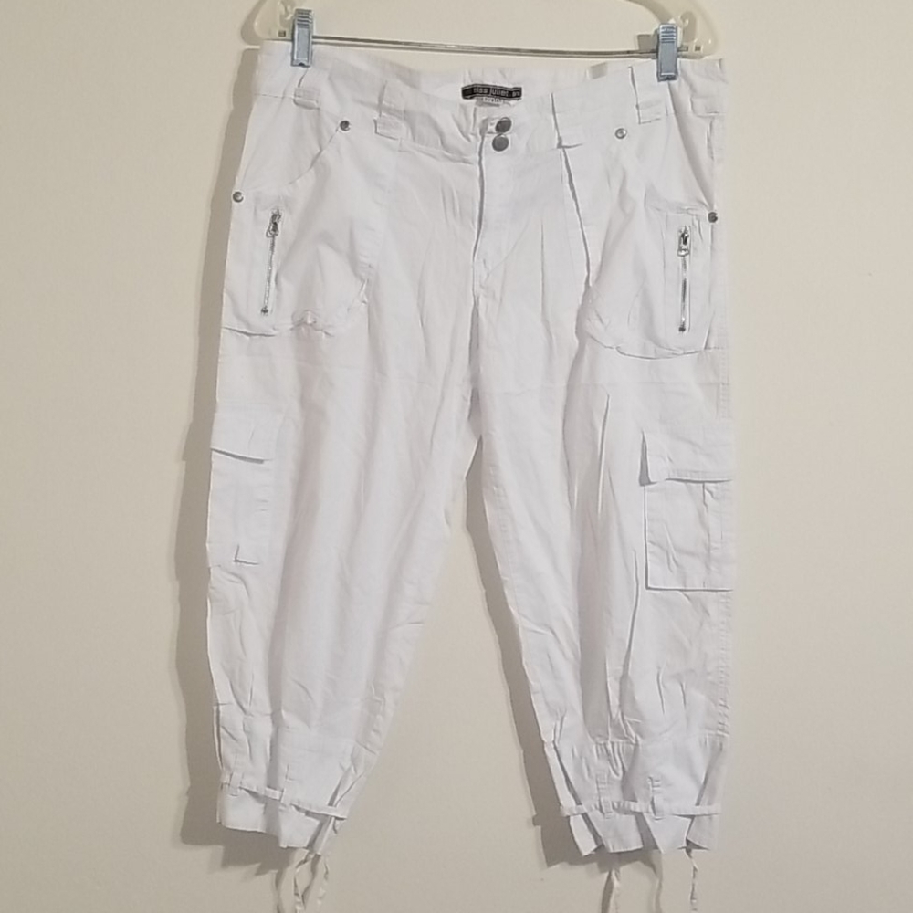 Miss Juliet women's white stretch capris13/14